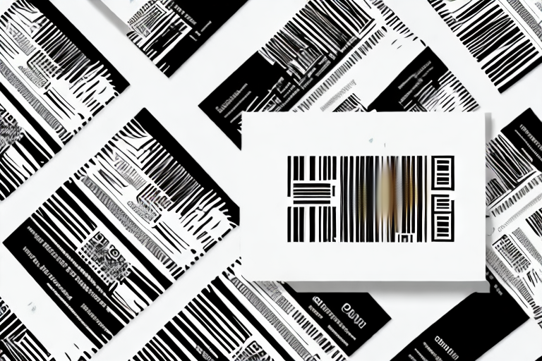 A printer printing out labels with barcodes