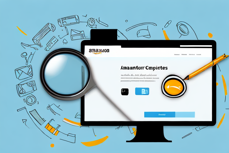 A computer screen showing the amazon website with a magnifying glass hovering over an asin number on a product description