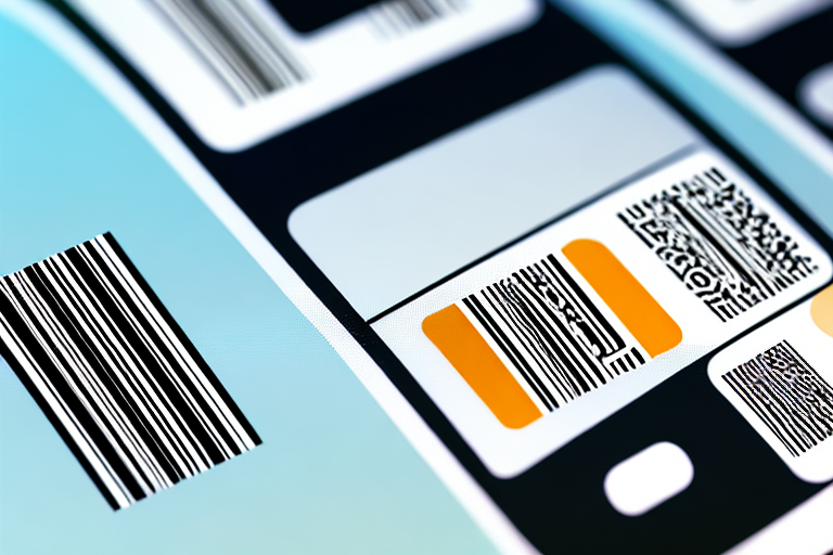 A barcode being scanned