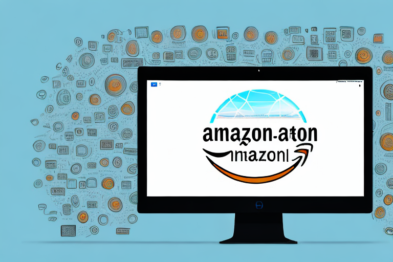 A computer screen displaying an error message with amazon's website in the background