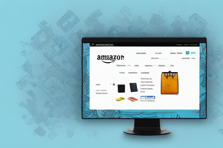 A computer screen showing the amazon product listing page with a highlighted area indicating where the asin number would be located