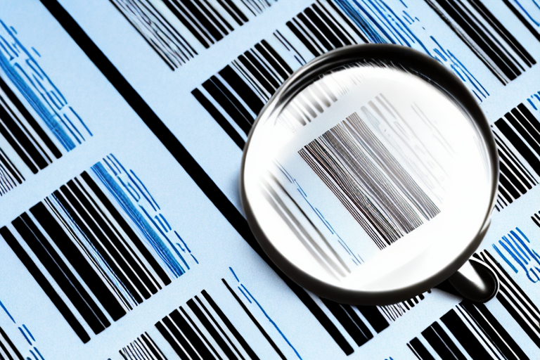 A barcode on a product