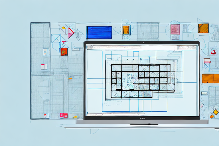 A computer screen displaying a software interface with various tools for drawing floor plans