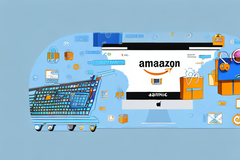 A computer screen displaying a split view of an amazon and ebay interface