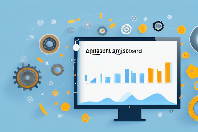 A computer screen displaying an amazon sales dashboard