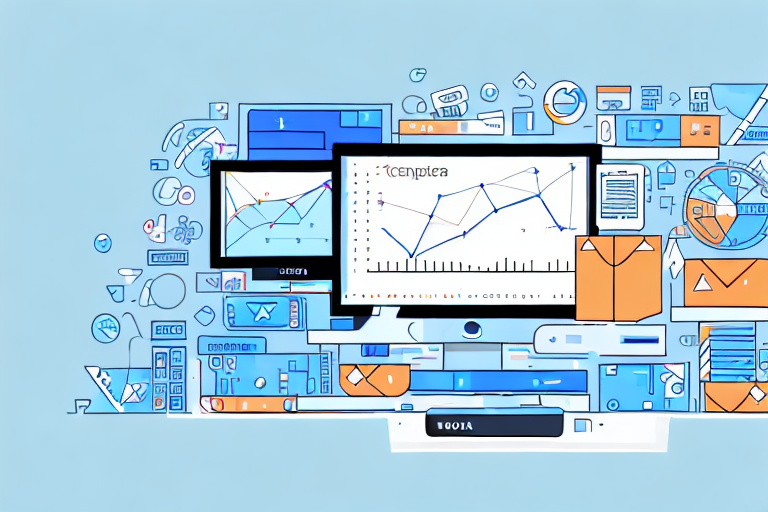 A computer screen displaying various charts and analytics