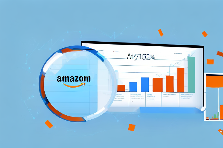 A computer screen displaying a bar chart of increasing sales