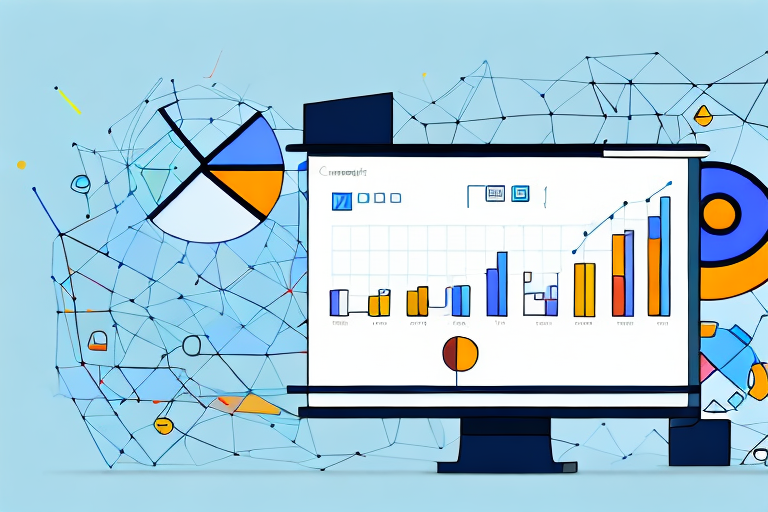 A computer screen displaying various charts and graphs that represent metrics