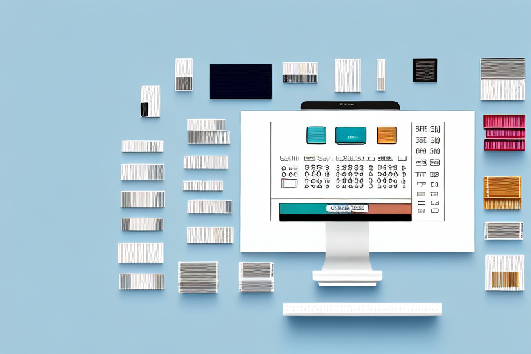 A computer screen displaying an organized inventory management system