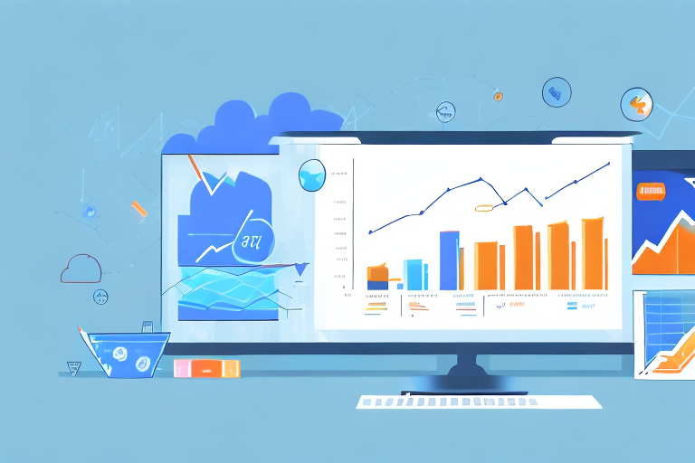 A computer screen displaying a variety of financial charts and graphs