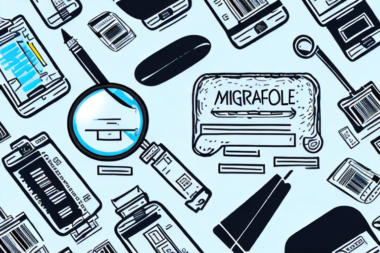 Various research tools such as a magnifying glass