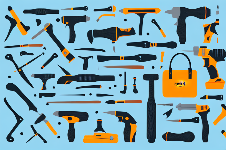 A variety of popular tools such as a hammer