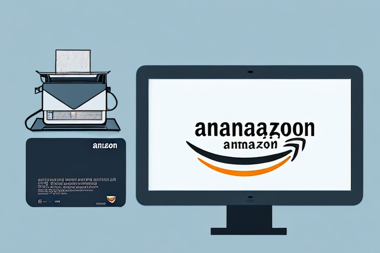 A computer screen displaying an amazon fba shipping label