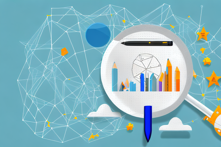 Various digital tools like a magnifying glass