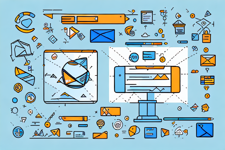 Various digital research tools like a magnifying glass