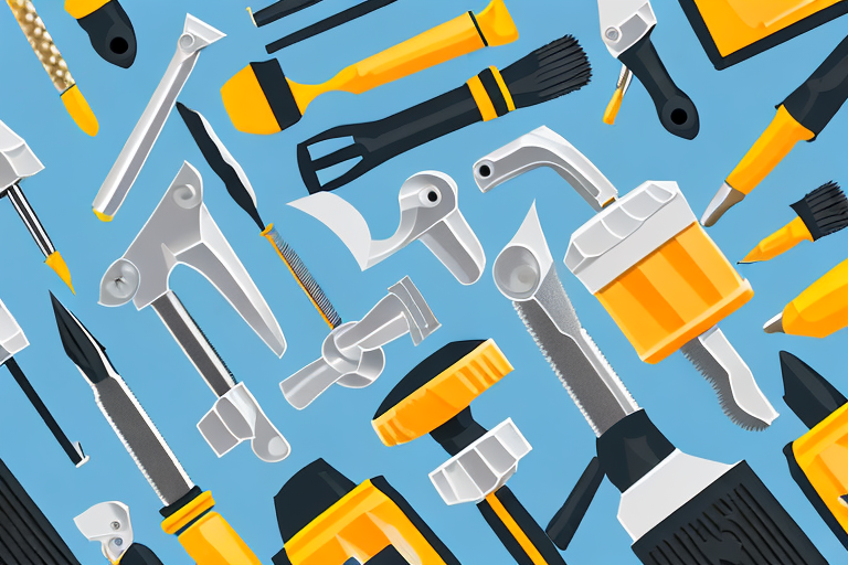 Various diy tools like a hammer