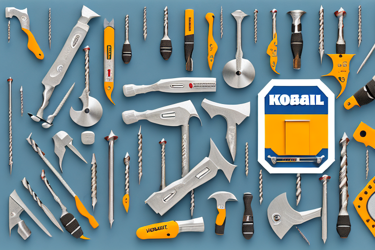 Various kobalt tools like a hammer