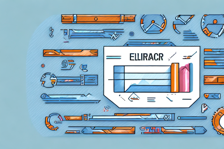 A toolbox revealing various ecommerce elements like bar graphs