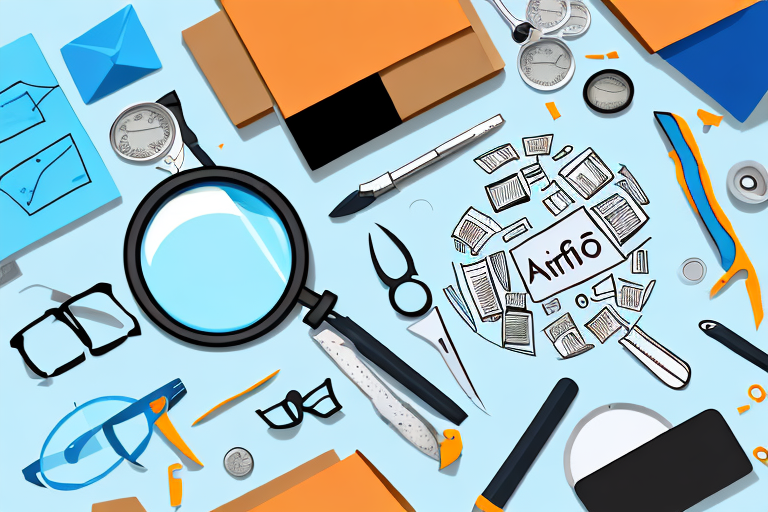 Various tools such as a magnifying glass