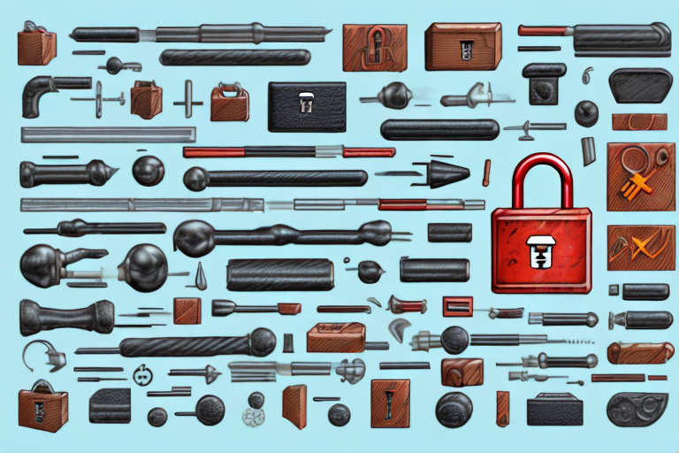 A toolbox with five different tools