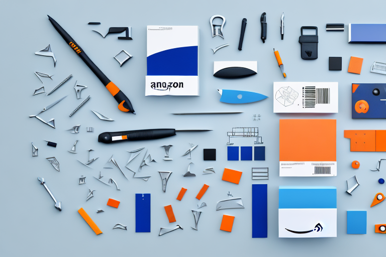 Various amazon tools such as a shipping box