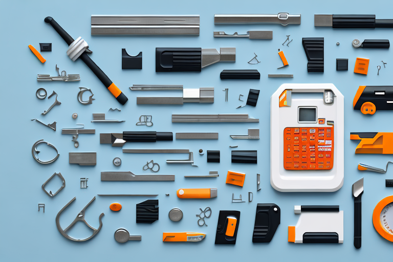 A toolbox filled with various digital tools representing aspects of amazon fba