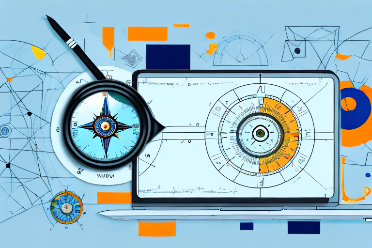 Various high-tech tools like a magnifying glass