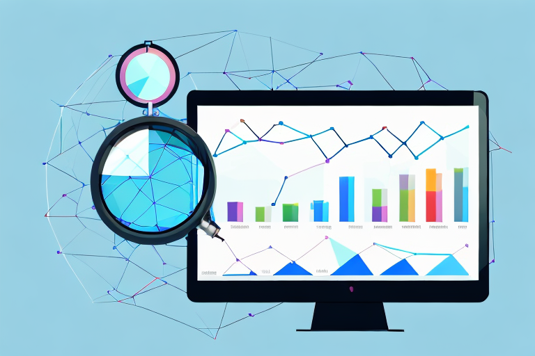 A computer screen displaying various analytical graphs and charts