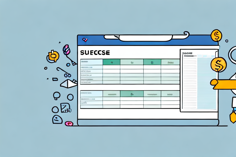 A spreadsheet with various columns representing different aspects of product research