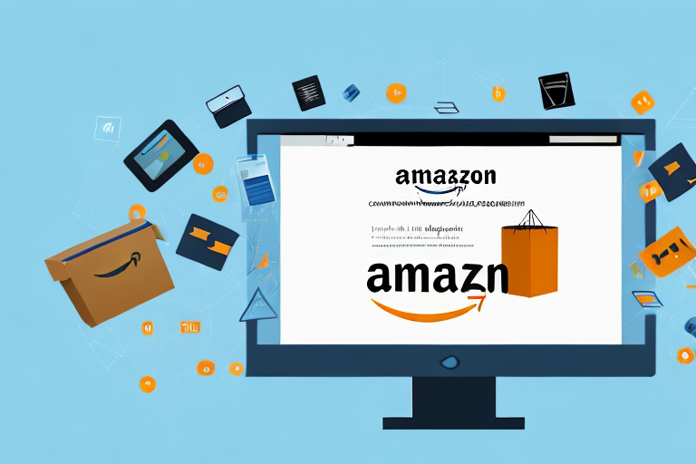 A computer screen displaying the amazon website