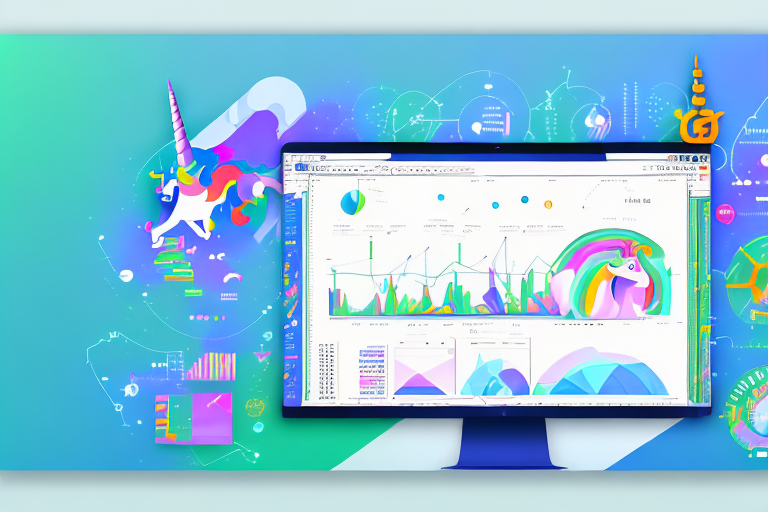 A computer screen showing a unicorn smasher software interface with various amazon products and data analysis charts