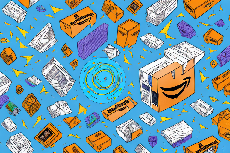 A dormant amazon package transforming into a vibrant