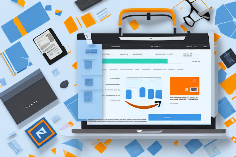 An amazon fba dashboard with a highlighted section indicating the tax information area