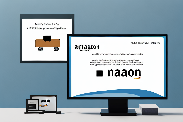 A computer screen displaying an amazon product listing with a duplicate version next to it