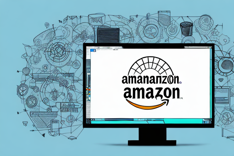 A computer screen displaying an amazon fbm listing with a symbolic pause button overlay