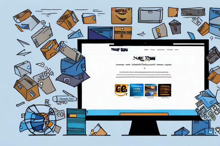 A computer screen displaying amazon's website