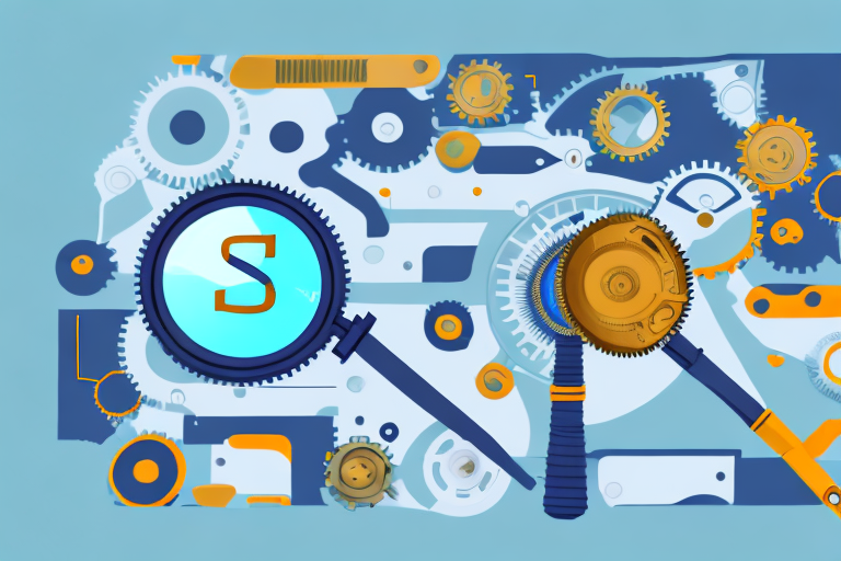 Various seo tools like a magnifying glass