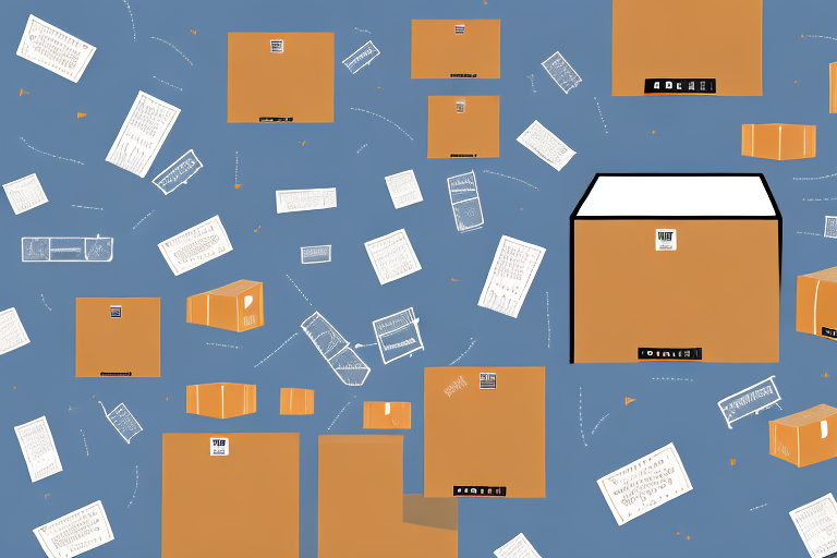 A warehouse filled with various types of products and amazon shipping boxes