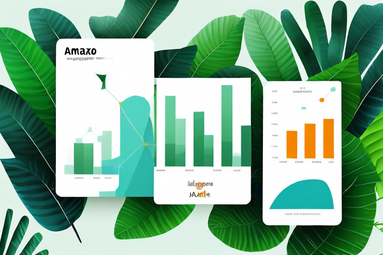 A growing bar chart superimposed on an amazon-like jungle scene