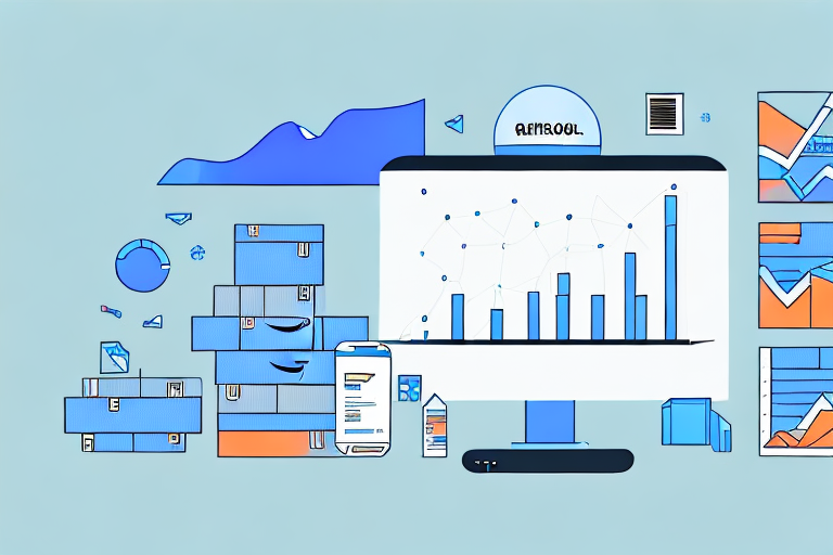 A computer screen displaying an amazon fba dashboard with various graphs and charts