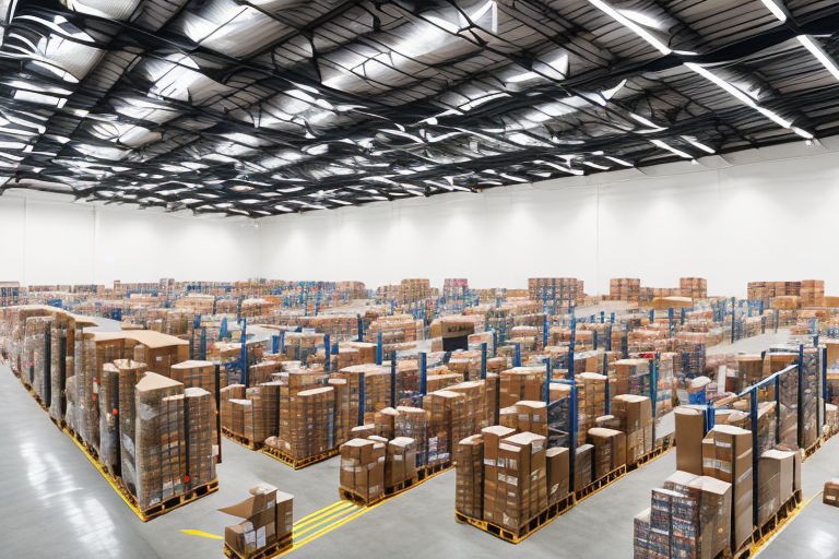 A warehouse filled with various types of merchandise ready to be shipped