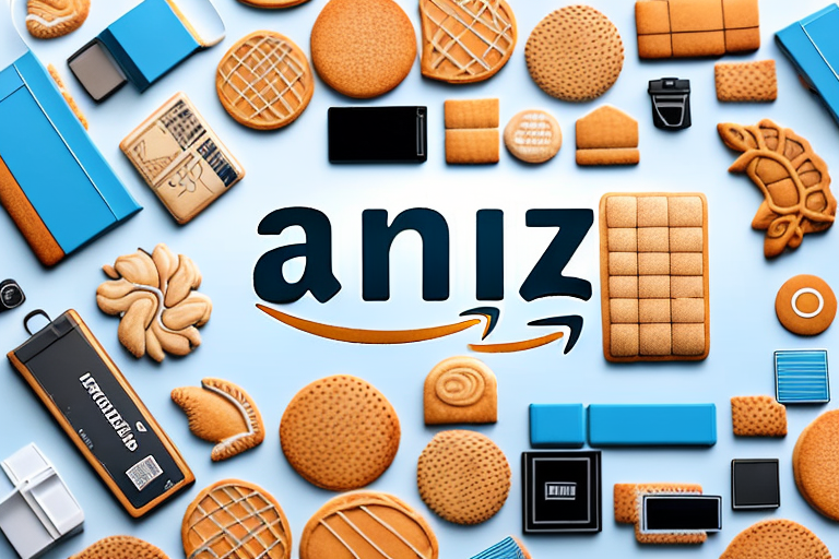 A variety of biscuits neatly arranged in an amazon fba box