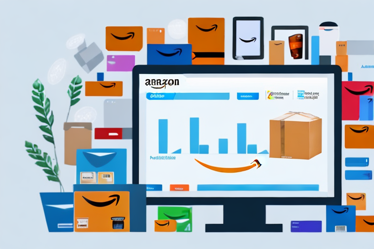 A computer screen displaying an amazon fba dashboard with various steps highlighted