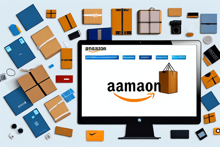 A computer screen displaying a simplified amazon marketplace interface