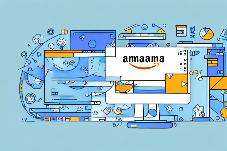 A computer displaying an amazon listing page with various optimization tools and graphs