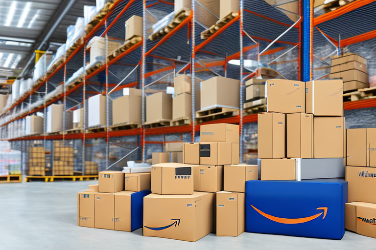 A warehouse filled with various types of products ready for shipping