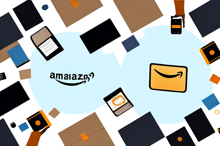 A group of amazon packages gathered around a table