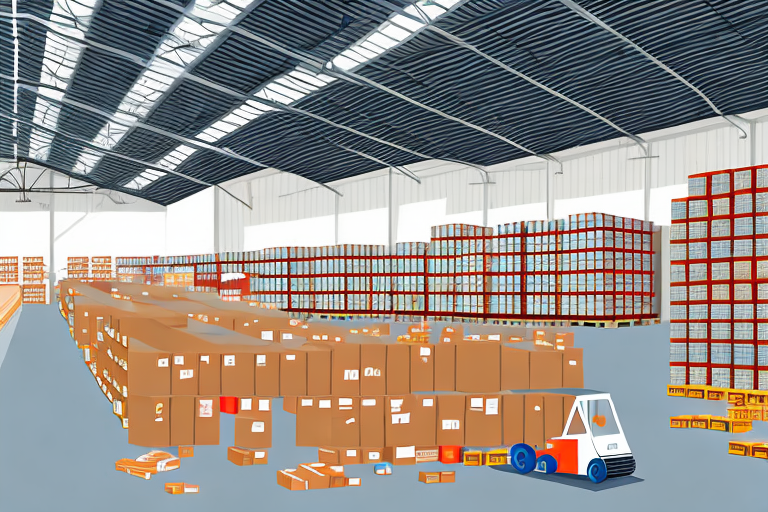 A warehouse filled with various types of products