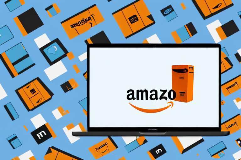 A computer screen showing the reddit logo and amazon boxes