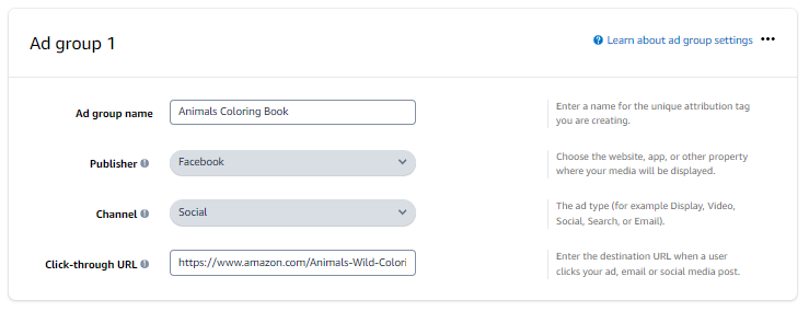 how to track amazon sales from facebook ads